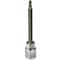Dynamic Tools 3/8" Drive Metric Hex Head, 4mm Long Bit, Chrome Finish Socket D006404 - alternate 4